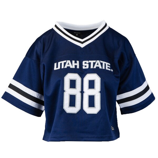 Women's Utah State '88 Cropped Football Jersey